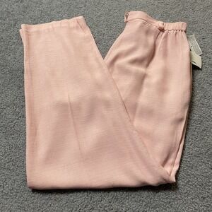 Vtg CLC Women's Dress Pants Sz 10 Pink Acetate Rayon Straight Leg Hi-Rise